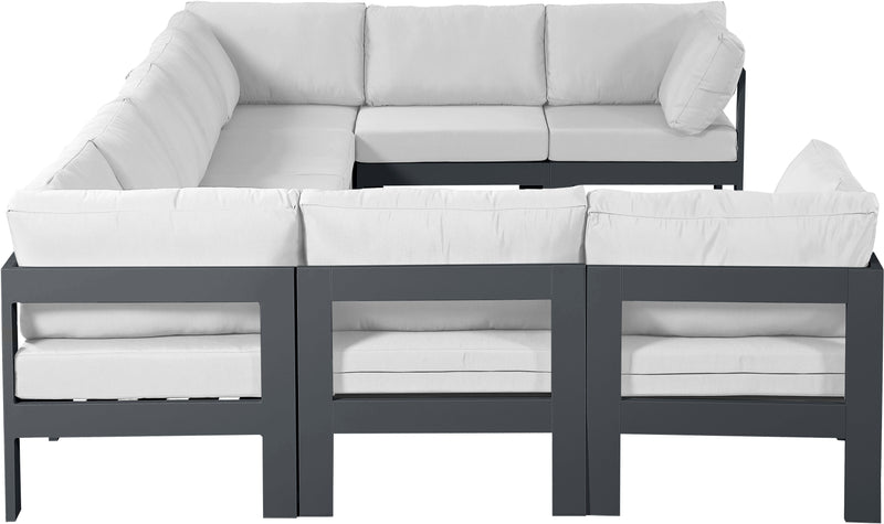 Nizuc - Outdoor Patio Modular Sectional - White - Modern & Contemporary