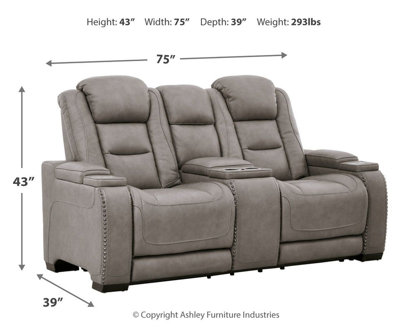 The Man-Den - Power Reclining Loveseat