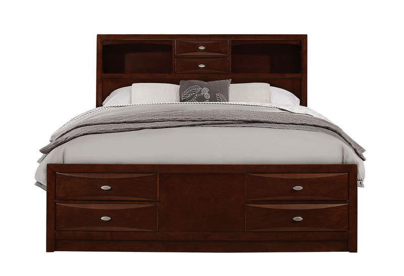 Linda - Queen Bed - Merlot