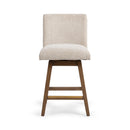 Ava - Swivel Counter Stool - Vanilla Oat