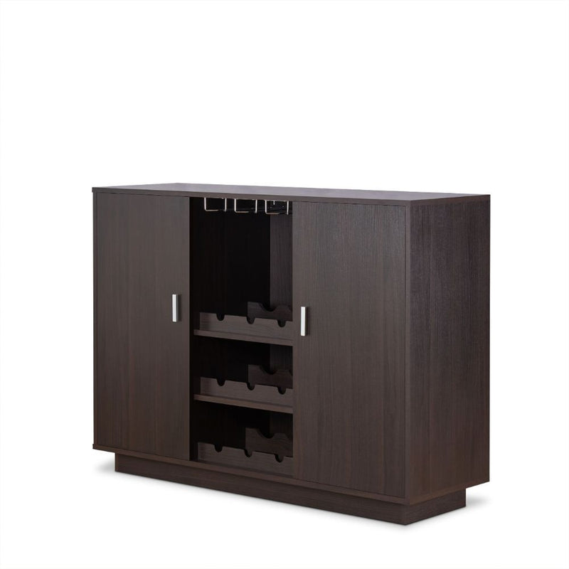 Hazen - 35" Wine Cabinet - Espresso