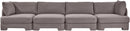 Hammond - Velvet Performance Fabric Upholstered 4 Piece Sofa