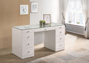 Avery - Vanity Set (With LED Luxo Mirror) - White
