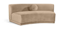 Avra - Velvet Performance Fabric Upholstered Armless Sofa