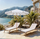 Amalfi - Patio Umbrella - Light Brown Pole