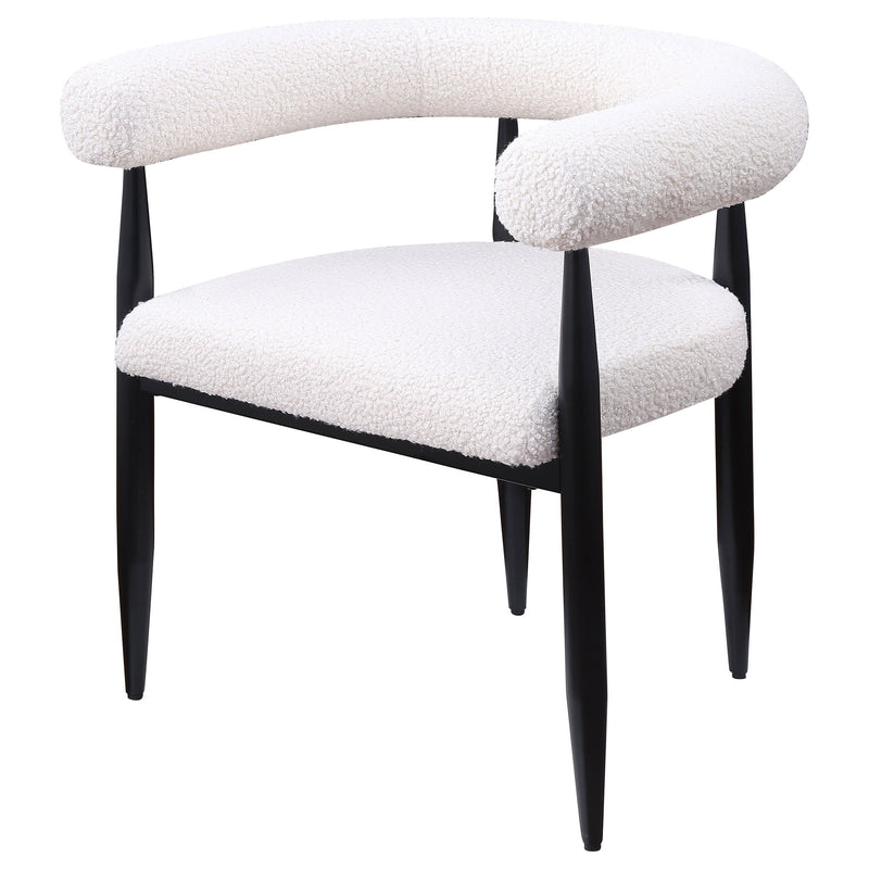 Camden - Boucle Upholstered Dining Side Chair (Set of 2) - Cream