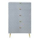 Gaines - Chest - Gray High Gloss