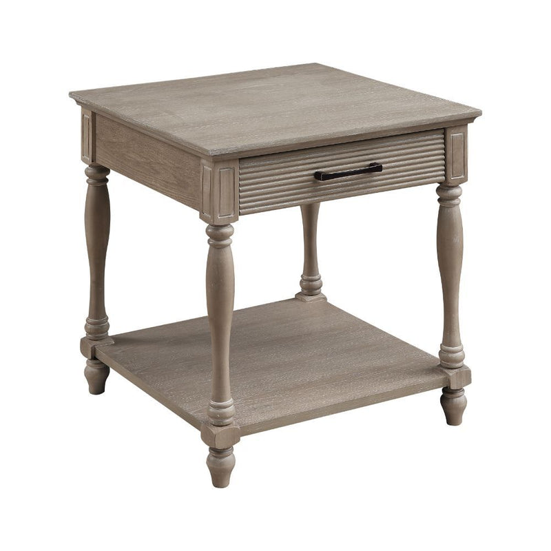 Ariolo - End Table - Weathered Oak