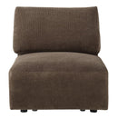 Theodore - Modular Armless Chair - Brown Chenille