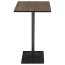 Cavalier - Square Pub Height Bistro Bar Table - Dark Elm