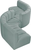 Arc - Faux Leather 6 Piece Modular Sofa