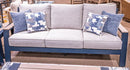 East Beach - Sofa With Cushion - Blue