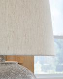 Dreward - Paper Table Lamp - Distressed Gray