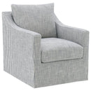 Winter - Upholstered Sloped Arm Accent Swivel Chair