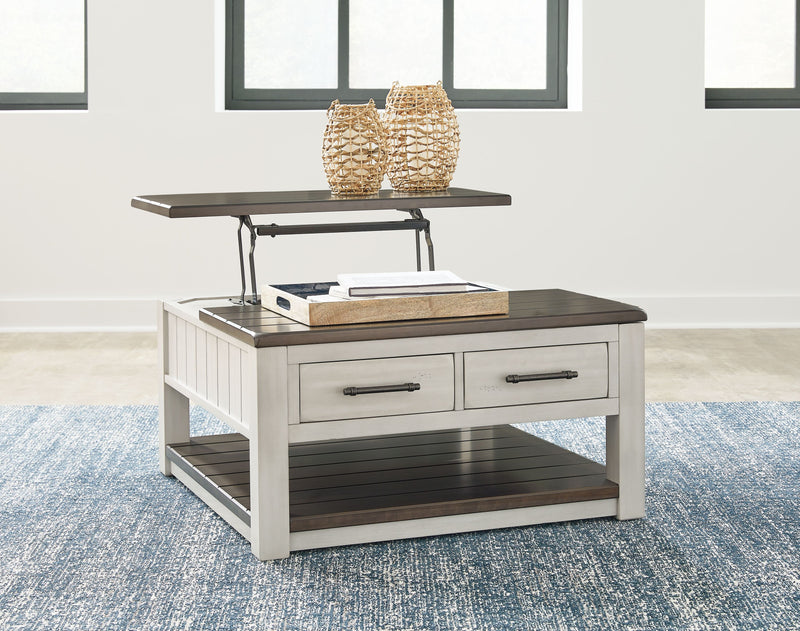 Darborn - Gray / Brown - Lift Top Cocktail Table