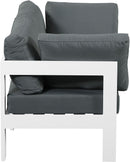 Nizuc - Outdoor Patio 2 Seat Modular Sofa With White Frame