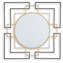 Oceanal - Accent Mirror - Black / Gold Finish