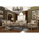 Ranita - Sofa With 7 Pillows - Fabric & Champagne