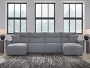 ModMax II - Salt And Pepper - Reclining Sectional