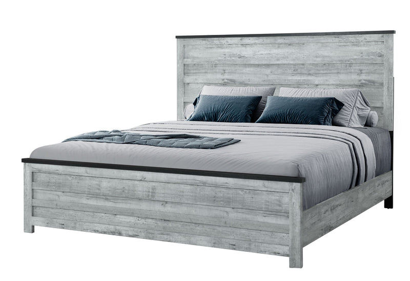 Ozark - King Bed - Gray Wash