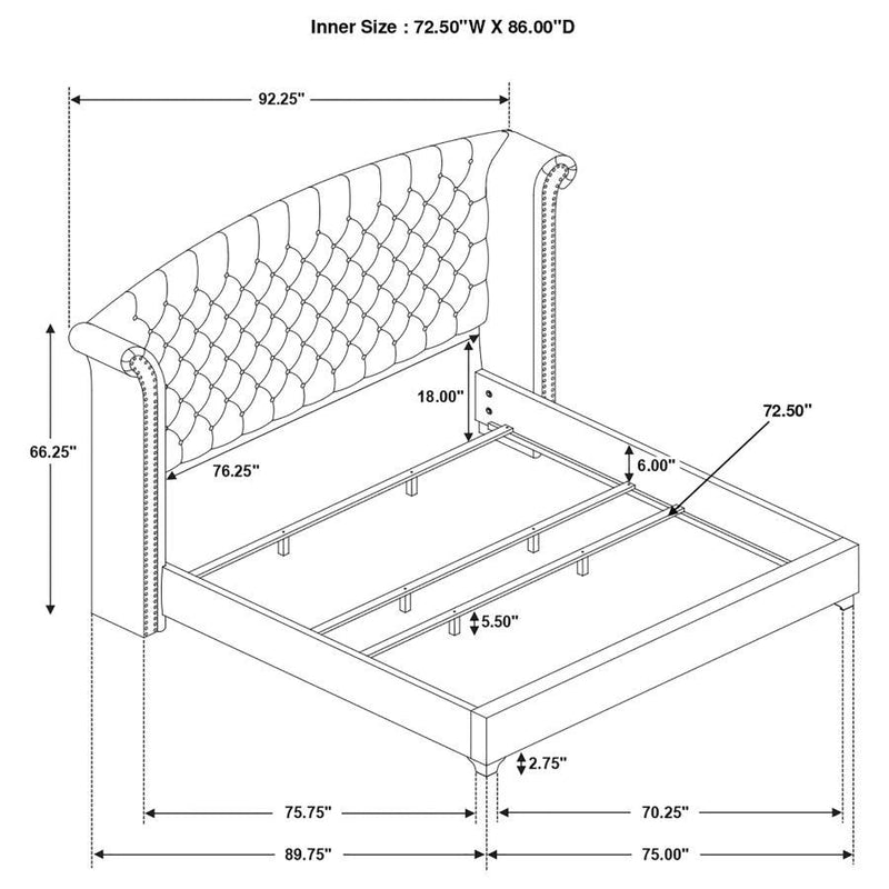 Melody - Tufted Upholstered Bedroom Set