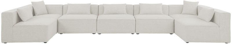 Cube - Modular Sectional 7 Piece - Cream