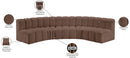 Arc - Faux Leather 5 Piece U-Shaped Modular Sofa