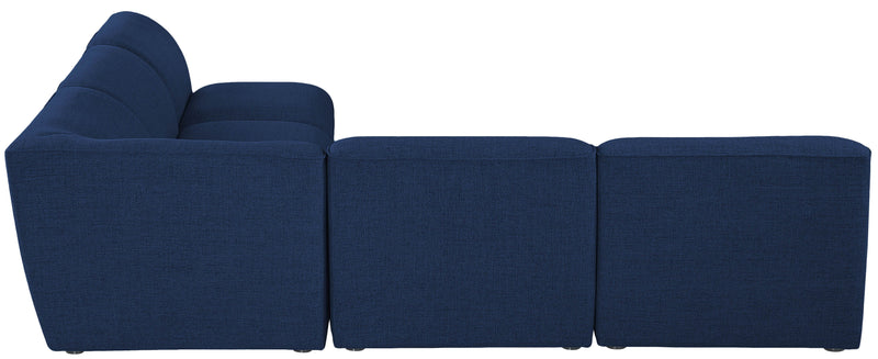 Miramar - Modular Sectional 5 Piece - Navy - Fabric - Modern & Contemporary