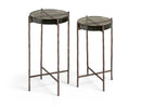 Vetra - Iron Base Bunching End Table - Bronze