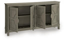 Darlock - Accent Cabinet - Warm Gray