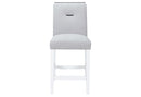 Monaco - 7 Piece Dining Room Set (Square Bar Table And 6 Bar Stools) - White