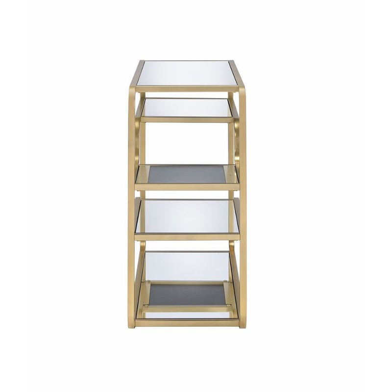 Astrid - Accent Table - Gold & Mirror