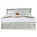 Louis Philippe III - Bed w/Storage
