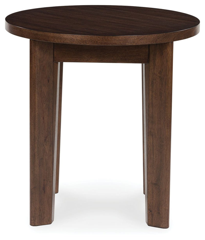 Korestone 2 - Dark Brown - Round End Table