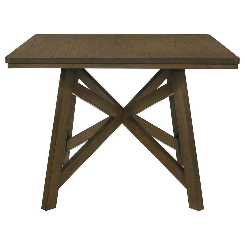 Canfield - Square Counter Height Dining Table - Brown