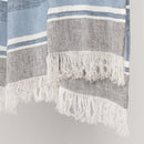 Lima - Throw - Capri Blue / Dark Gray