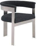 Romeo - Boucle Dining Chair With Silver Base (Set of 2)