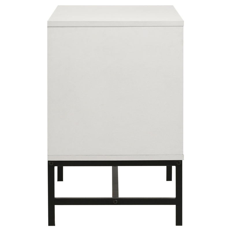 Sonora - 2-Drawer Nightstand Bedside Table - White