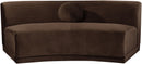 Avra - Velvet Performance Fabric Upholstered Armless Sofa