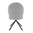 Lawton - Side Chair With Swivel (Set of 2) - Gray Boucle & Black