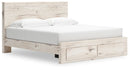 Lawroy - Panel Bed With Storage
