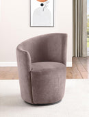 Nueva - Upholstered Swivel Chair Curved Backrest