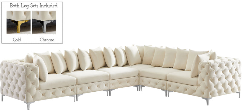 Tremblay - Modular Sectional 6 Piece - Cream - Fabric