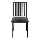 Zudora - Side Chair (Set of 2) - Synthetic Leather & Black