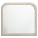 Sonya - Upholstered Bedroom Dresser Mirror - Ivory