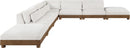 Turin - Chenille Fabric Upholstered Modular Sectional - Cream