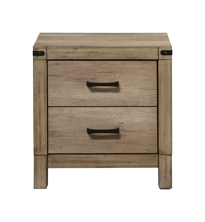 Matteo - Tall Nightstand - Brown