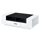Armour - Coffee Table - White & Black