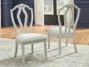 Montelaine - Dining Upholstered Side Chair (Set of 2) - Antique White
