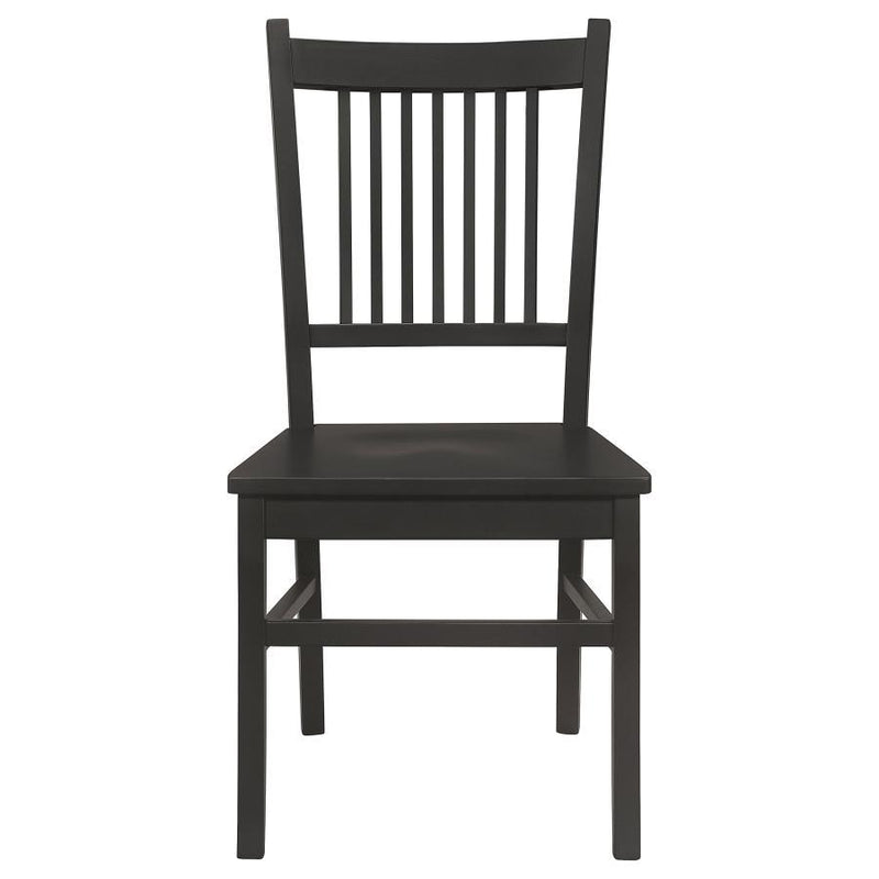 Marbrisa - Wood Dining Side Chair (Set of 2) - Matte Black